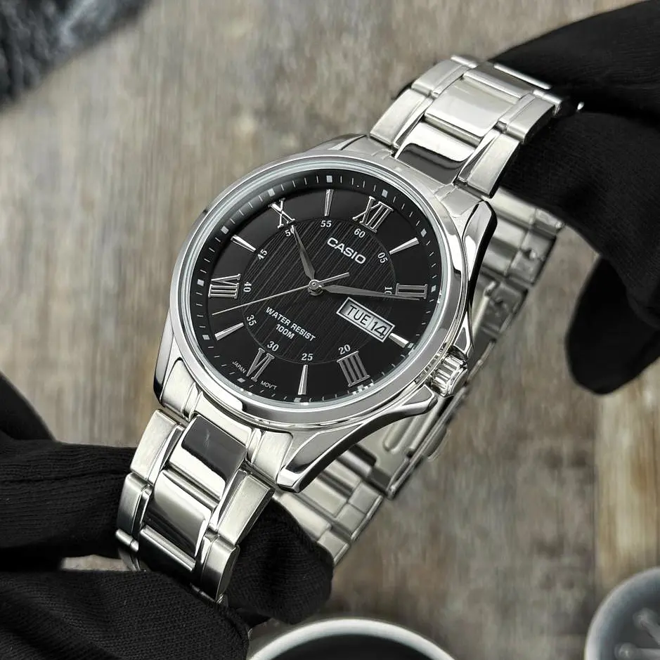 Чоловічий годинник Casio MTP-1384D-1A Сріблястий ( AT1141-0316 ) - фото 2