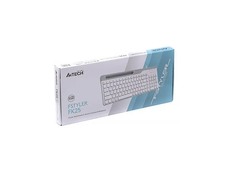 Клавіатура A4Tech Fstyler FK25 White USB - фото 4