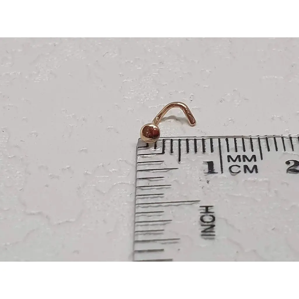 Золотая серьга-пирсинг Favoritum в нос. 310118_Г - фото 3