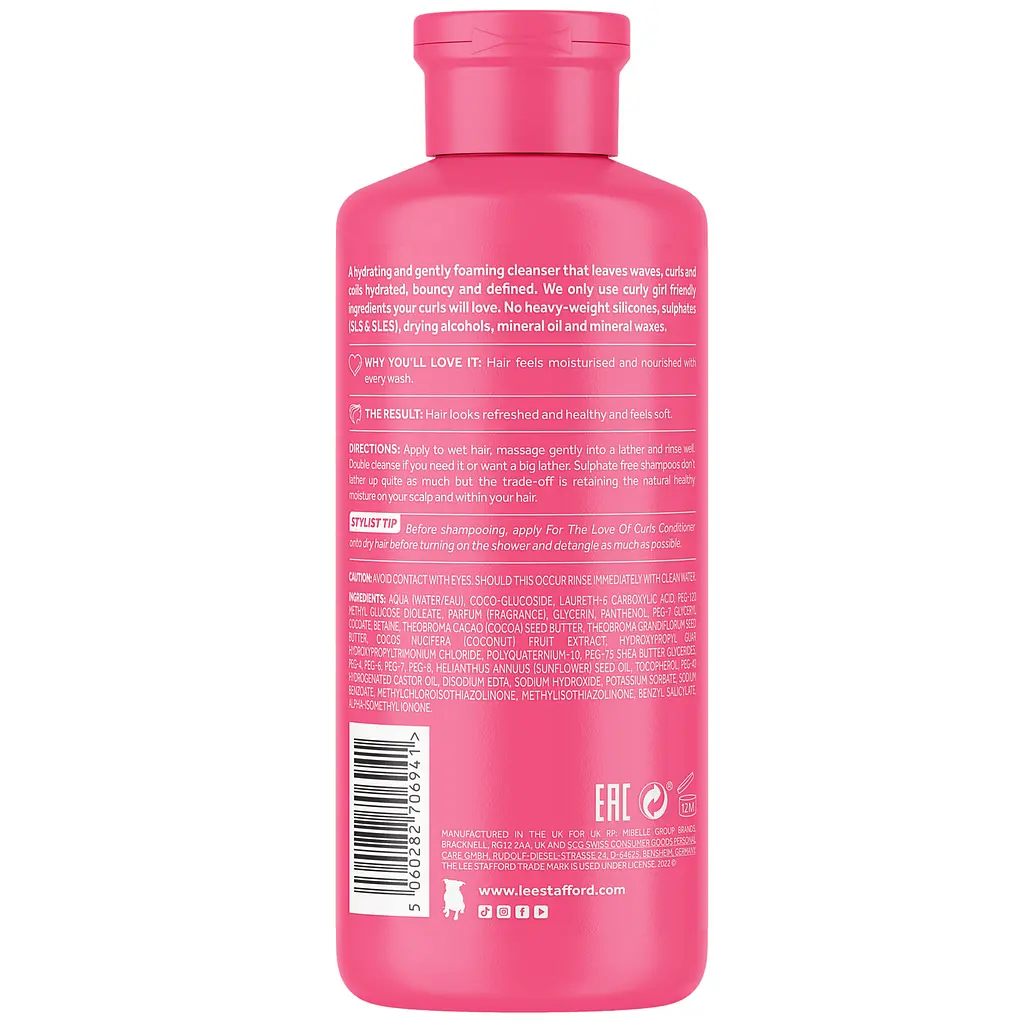Шампунь Lee Stafford For The Love Of Curls Shampoo для кудрявых волос 250 мл - фото 2
