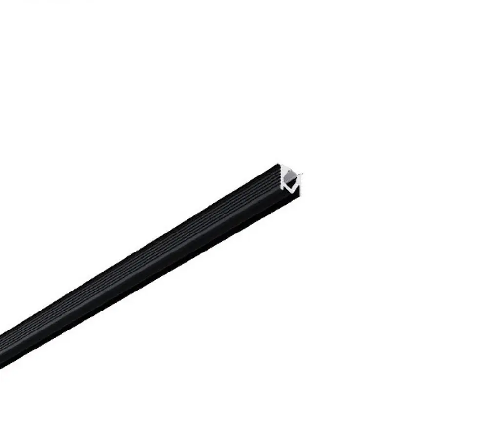 LED профіль врізний з розсіювачем PC 2 м Kloodi KLP0910 2 BK - фото 3