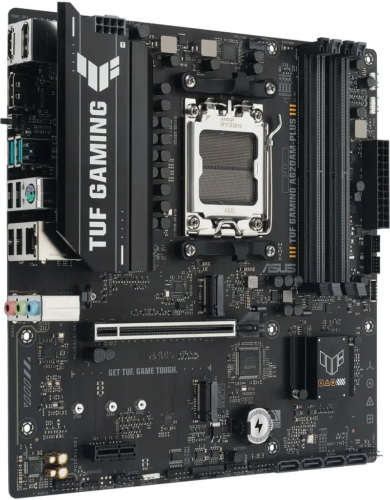 Материнська плата ASUS TUF GAMING A620AM-PLUS (TUF GAMING A620AM-PLUS) (Socket AM5, AMD A620A, Micro-ATX) - фото 3