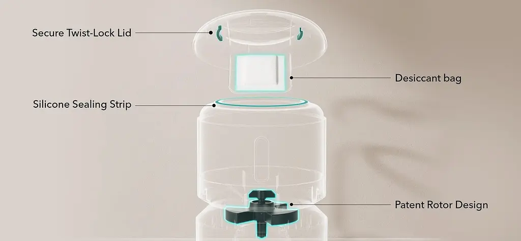 Автоматична годівниця Petlibro Granary Automatic Feeder White 3 л (0619988626630) - фото 6