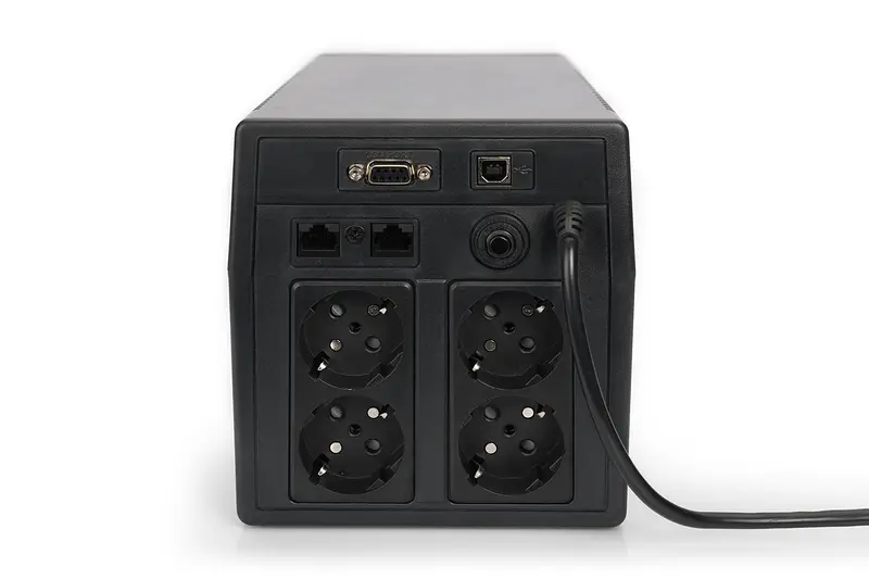 Digitus Джерело безперебійного живлення 1000VA/600W, LCD, RJ45, RS232, USB, 4xSchuko - фото 6