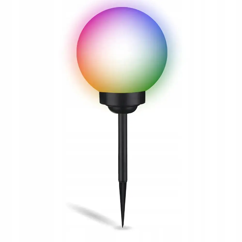 Садова декоративна RGB куля Lumiled Atris 30 см на сонячній батареї - фото 2