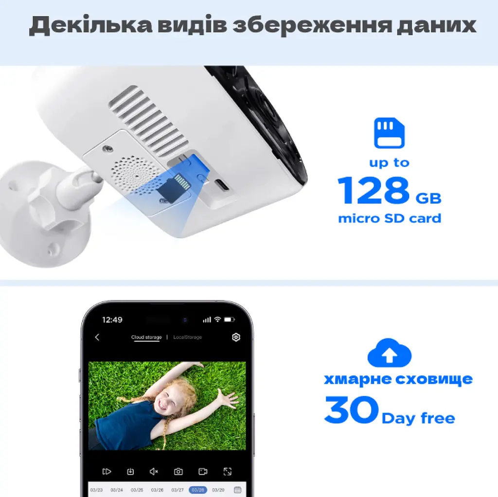 Камера видеонаблюдения XPRO WiFi Solar Camera 2MP FHD содержит две батареи 18650 20 (MER-15339_1519) - фото 5