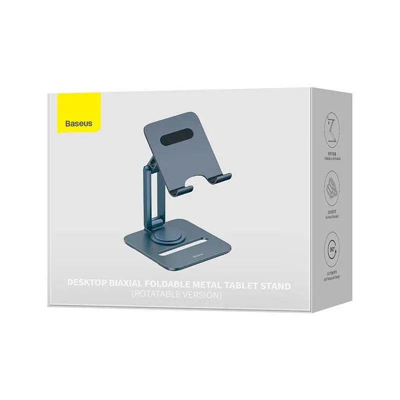 Тримач Baseus Desktop Biaxial Foldable Metal Stand (for Tablets) (B10431801811-00) - фото 4