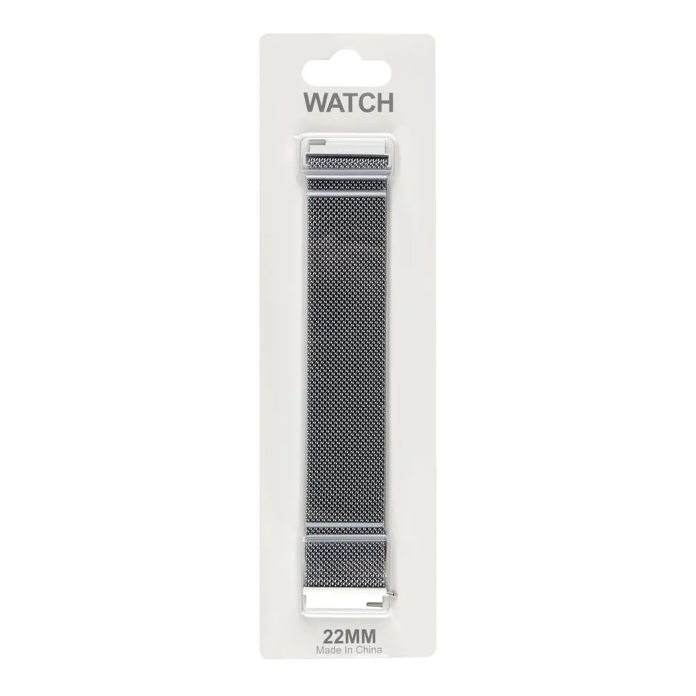 Ремінець Universal Milanese loop 22 mm Samsung/Amazfit/Huawei Silver (32372_3342044) - фото 2