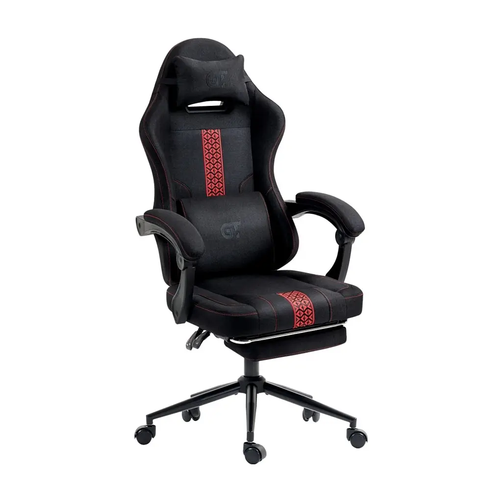 Крісло ігрове GT Racer X-2331 Black/Red (X-2331 Fabric Black/Red) - фото 3