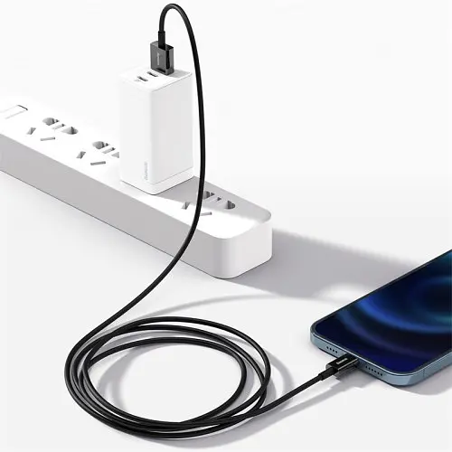 USB кабель Baseus Superior Series Fast Charging Data Cable USB to iP 2.4A 2m чорний CALYS-C01 - фото 7