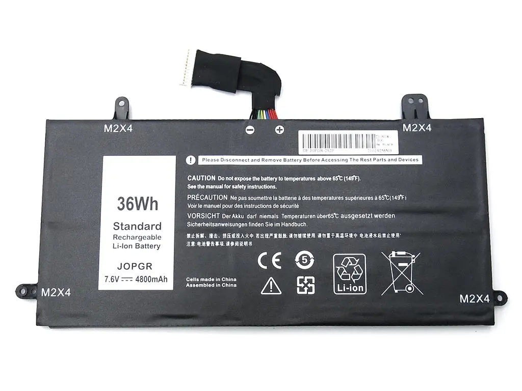 Акумулятор JOPGR для ноутбука Dell Latitude 5285, 5290 (T17G J0PGR JOPGR6) (7.6V 4800 mAh 36Wh) - фото 2