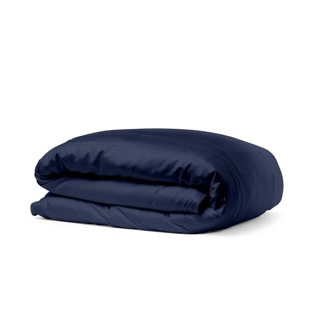 Комплект постільної білизни Cosas євро сатин DARK BLUE CS6 200 x 220 см (Сатин_Синий_СераяП_200) - фото 4