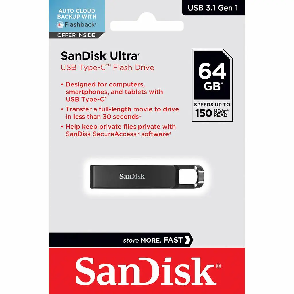 USB флеш накопичувач SanDisk 64GB Ultra Type-C (SDCZ460-064G-G46) - фото 7