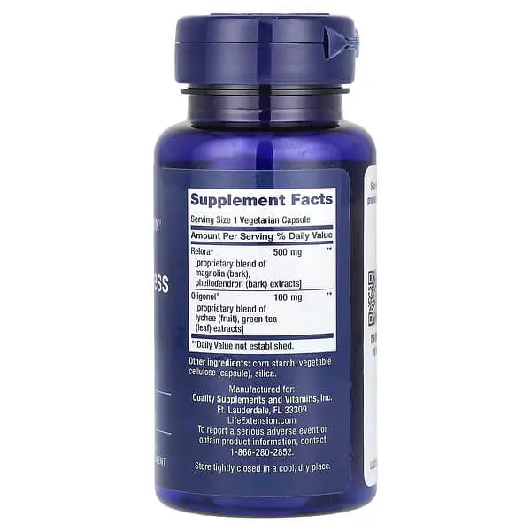 Підтримка наднирників Cortisol-Stress Balance 30 вегетаріанських капсул Life Extension vit0005155 - фото 2