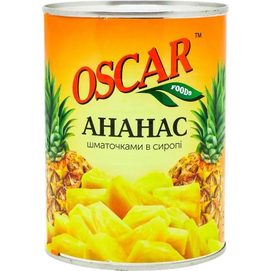 Ананаси шматочками в сиропі Oscar 580 г
