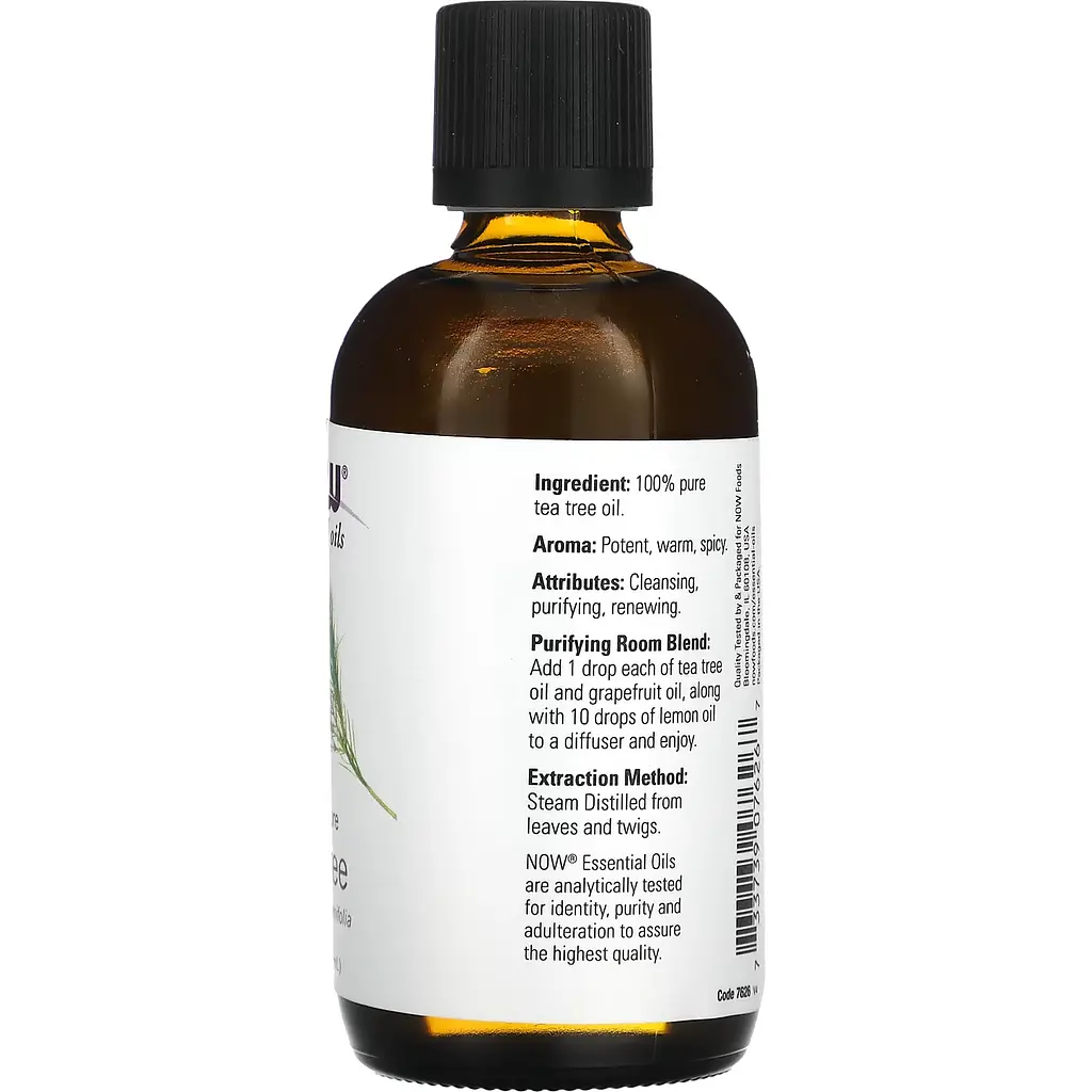 Масло чайного дерева Now Foods Essential Oils Tea Tree 118 мл - фото 2