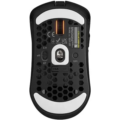 Комп'ютерна мишка Hator Stellar Wireless/Bluetooth/USB Black (HTM650) - фото 5