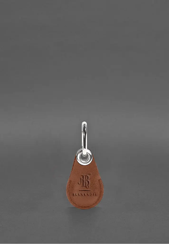 Кожаный чехол для Apple AirTag Светло-коричневый - фото 6