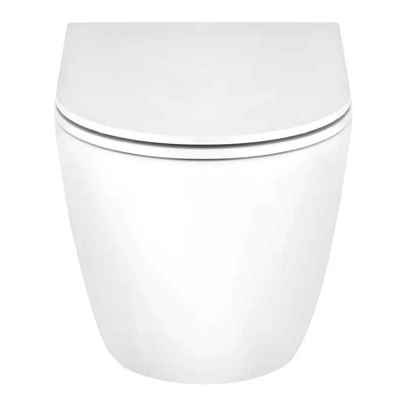 Унитаз подвесной Qtap Scorpio безободковый Ultra Quiet с сиденьем Soft-close QT1433053EUQW, Белый - фото 7