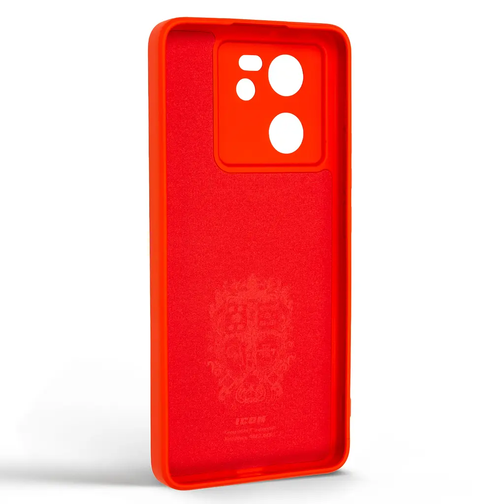 Силиконовый чехол для Xiaomi 13T 5G/13T Pro 5G, Icon Ring, красный, панель-накладка, с кольцом-подставкой на 360°, противоударный, возможность использования магнитных держателей, ArmorStandart (ARM72797) - фото 2