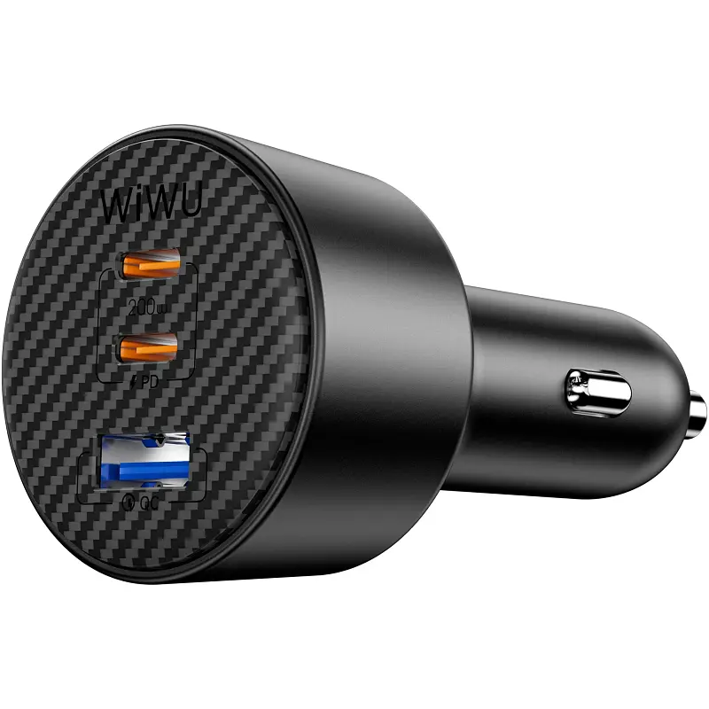 АЗП CC026 Warriors PD200W+QC3.0 (1USB-A/2C) Black Wiwu teh0029937 - фото 3