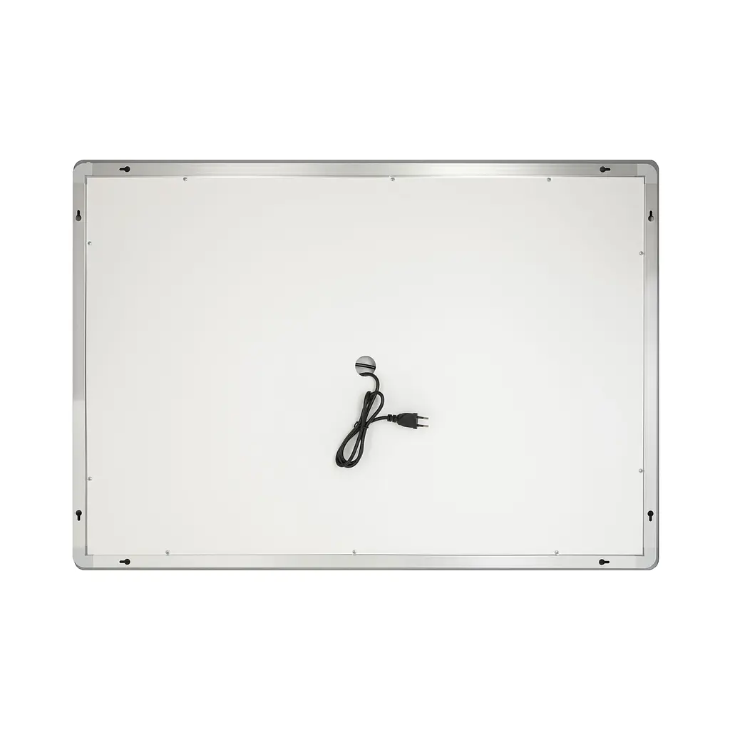 Дзеркало Qtap Mideya 1000x700 з LED-підсвічуванням Touch, з антизапотіванням, з годинником, диммером яскравості QT2078NCF10070W - фото 7