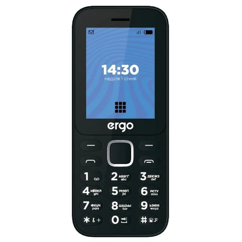 Мобільний телефон ERGO E241 Dual Sim (black)