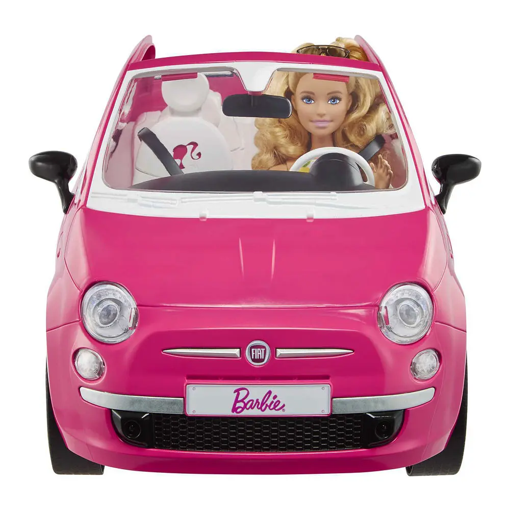 Набір з лялькою Barbie Fiat 500, рожевий (GXR57) - фото 3