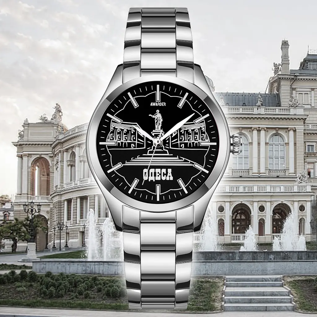 Жіночий наручний годинник 035 Одеса I Silver-Black Awarder acs0031936 - фото 2