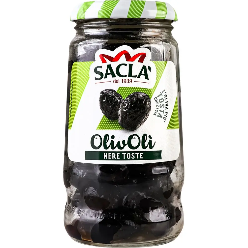 Оливки Sacla чорні, в'ялені, 200 г (897886)