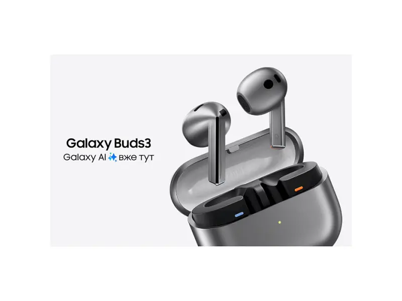 Навушники TWS Samsung Galaxy Buds3 Silver (SM-R530NZAA) - фото 2