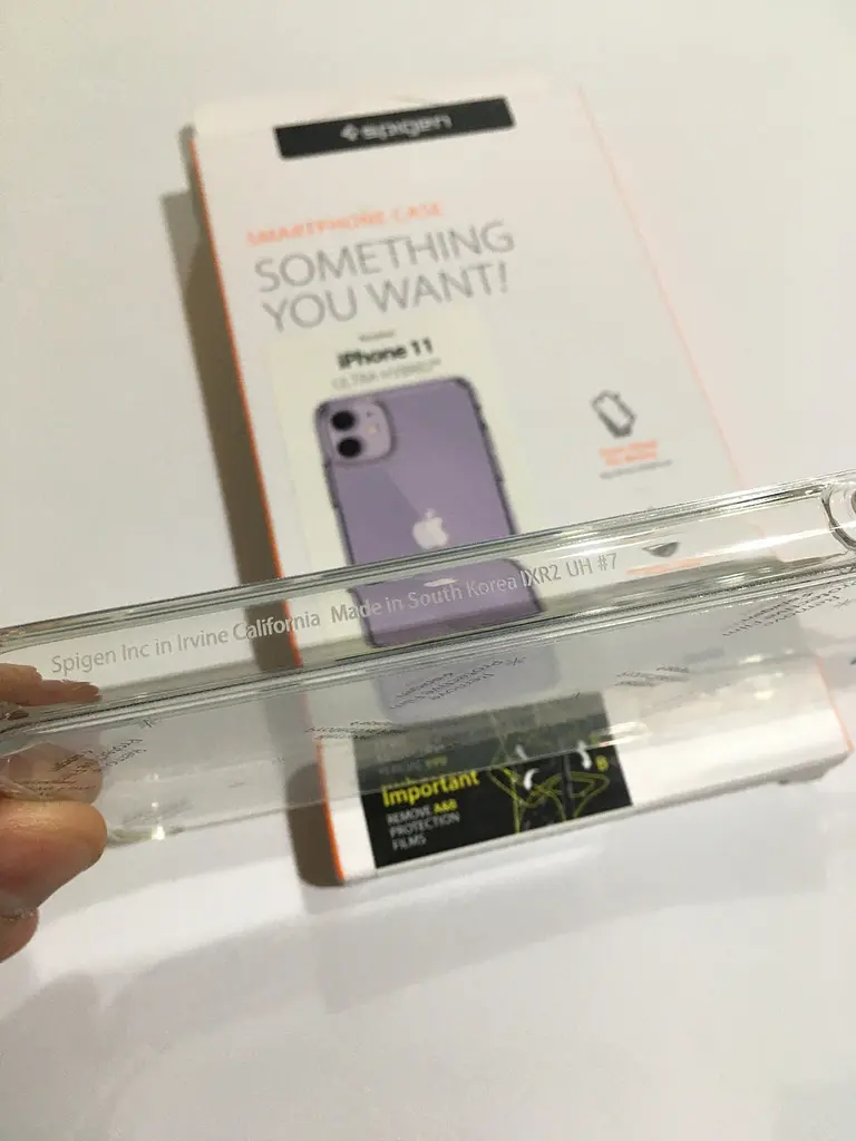 Оригінальний протиударний чохол для iPhone 11 Spigen Ultra Hybrid Crystal Clear 076CS27185 прозорий - фото 9