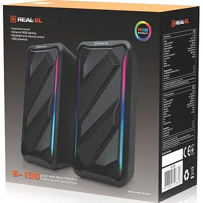 Акустична система REAL-EL S-130 USB Black (EL121100018) - фото 10