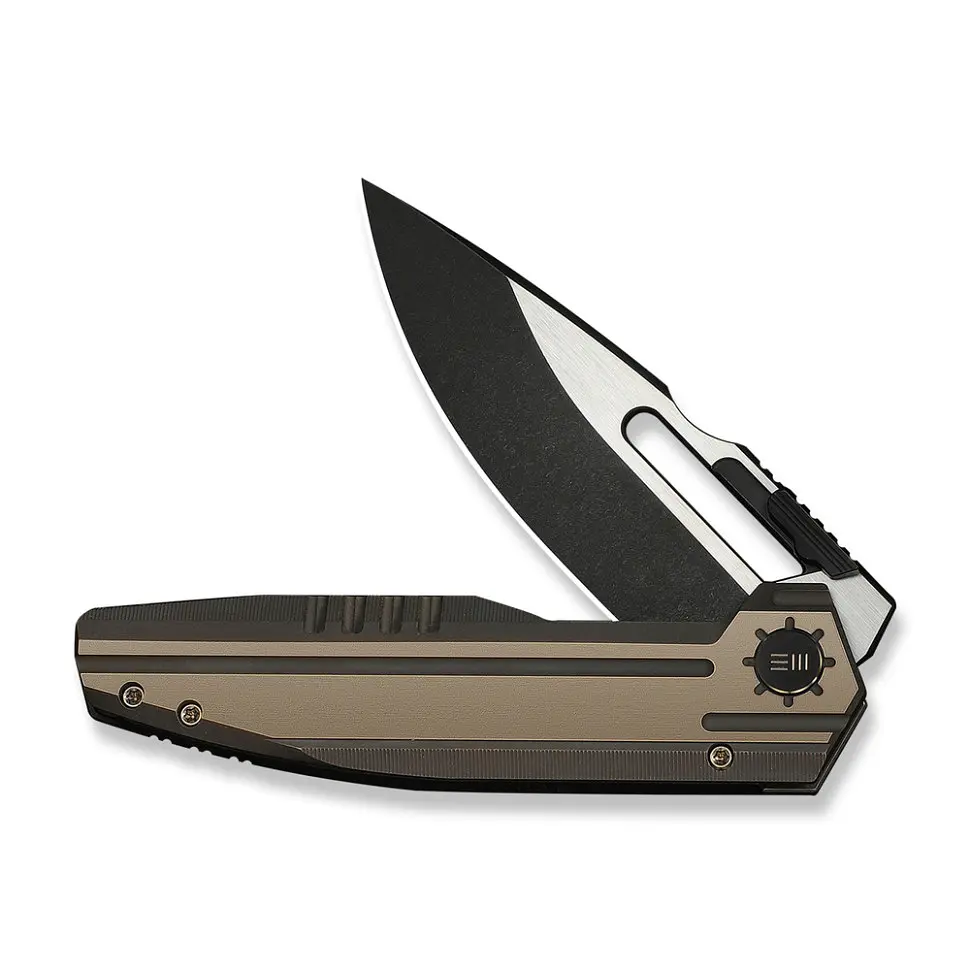 Ніж складаний туристичний Weknife Reveille (9.7 см) Bohler M390 / Titanium бронзовий - фото 3