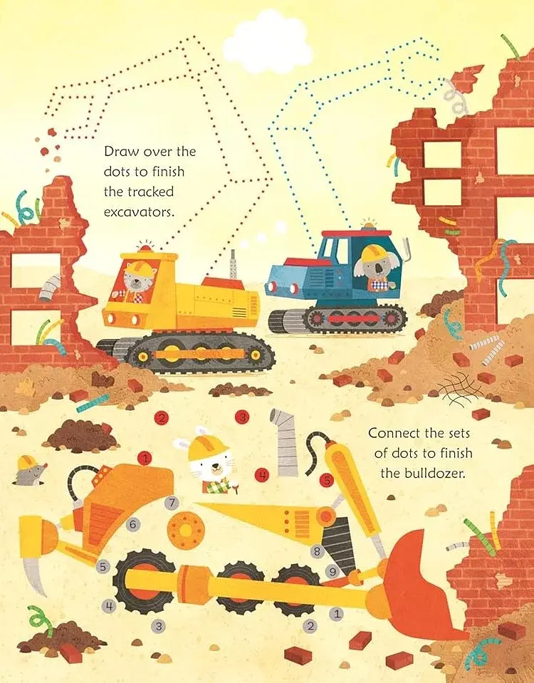 Building Site Activities. Wipe-Clean - фото 5