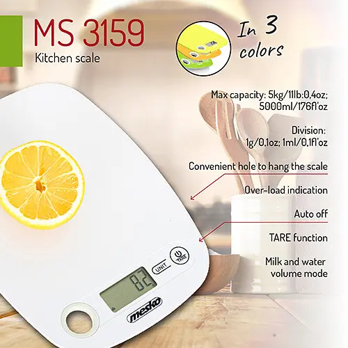 Ваги кухонні Mesko MS 3159 до 5 кг - фото 8