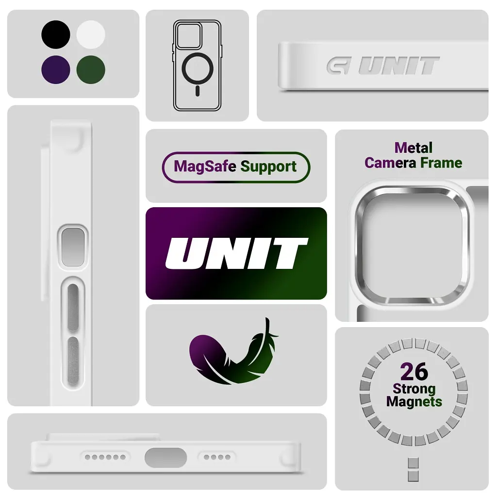 Чехол для мобильного телефона Armorstandart Unit MagSafe Apple iPhone 15 Pro Matte Clear Silver (ARM69349) - фото 5