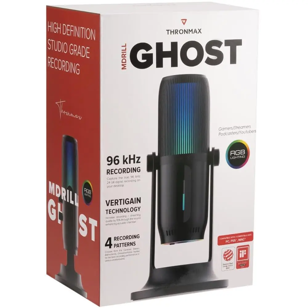 Мікрофон Thronmax MDRILL GHOST M2RGB Чорний (M2RGBTHRONMAX) - фото 5