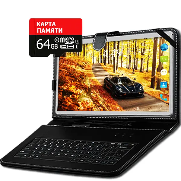 Планшет-телефон Adronix X1001 Silver LTE 2/32GB + Чохол-клавіатура + Карта пам'яті 64GB - фото 2