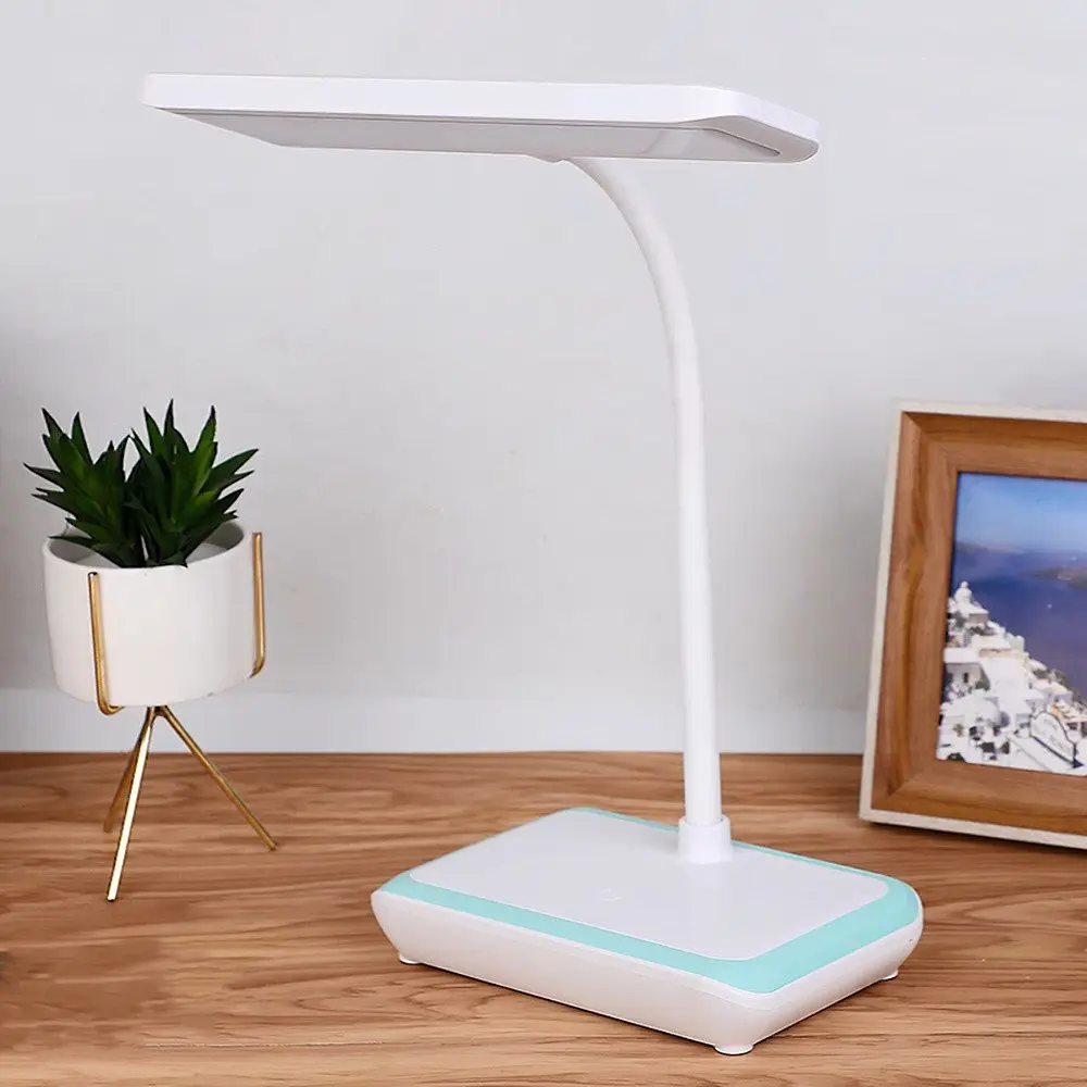 Настільна USB LED лампа Weidasi WD-6048 гнучка з акумулятором біла - фото 2