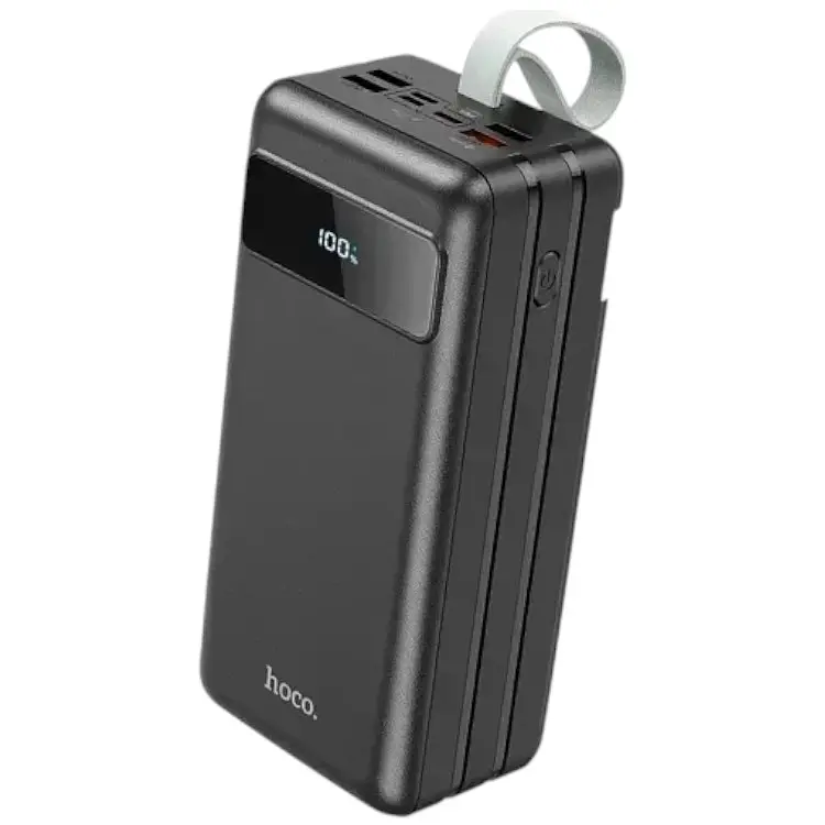 Портативна батарея Hoco J86B Electric 22.5W PD20W QC LCD Lamp 60000 mAh Black - фото 1