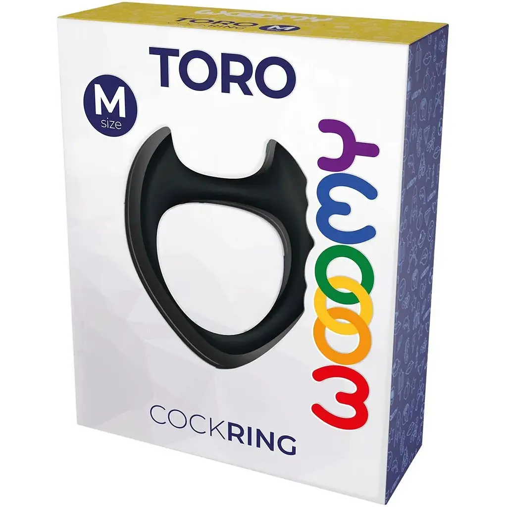 Эрекционное кольцо Wooomy Toro M Black - фото 3