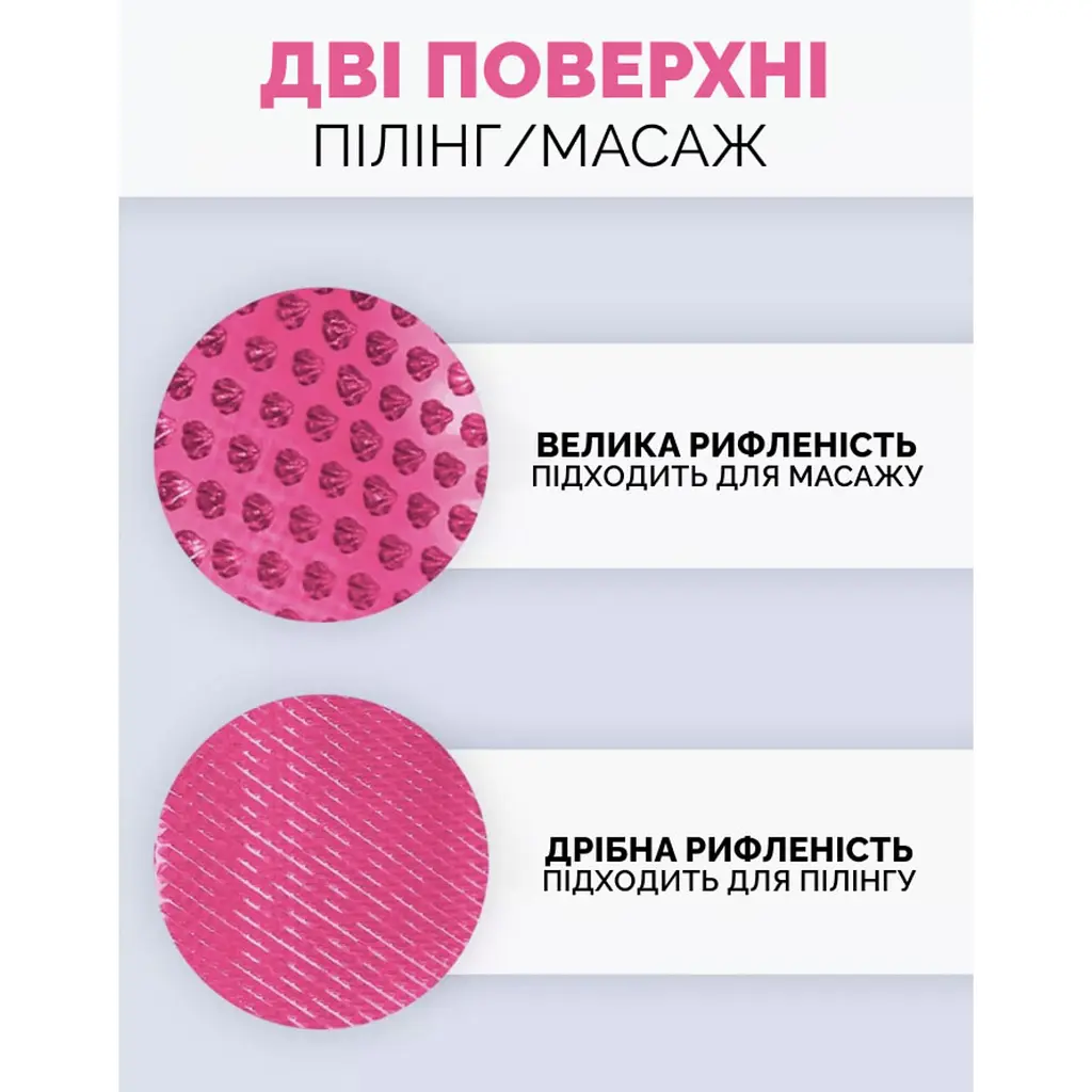 Рукавичка для антицелюлітного масажу рожева Reclaire cosmetics - фото 6