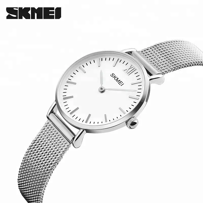 Жіночий ультратонкий годинник Skmei 1185 (Сріблястий) - фото 3