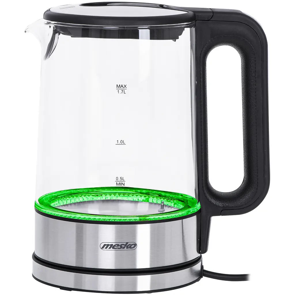 Електрочайник Mesko MS 1301 black 1850-2200 Вт 1.7 л скло встановлення температури - фото 2