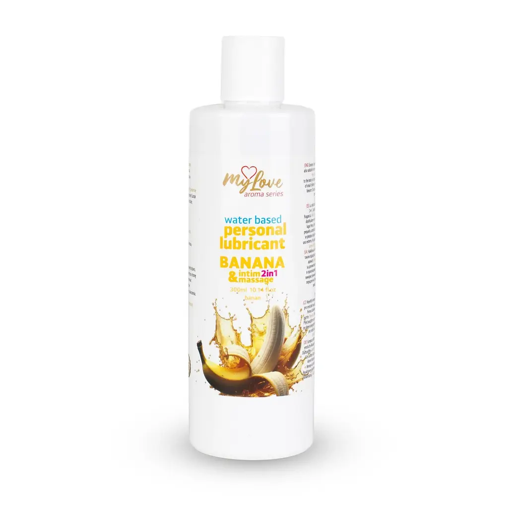 Лубрикант MyLove Aroma Series IntimMassage 2in1 Banana, 300 мл