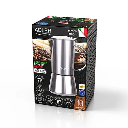 Кавоварка гейзерна Adler AD 4417 620 мл - фото 10