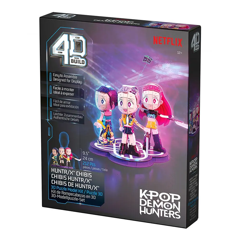 4D Build: Пазл для створення 3D-моделі «Кейпоп-мисливиці на демонів: гурт Хантрікс» (212 деталей) 4D Build SM47184/6078016 - фото 6