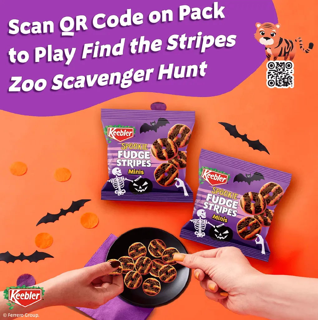 Печиво Keebler Spookie Fudge Stripes Minis Halloween 14г - фото 5