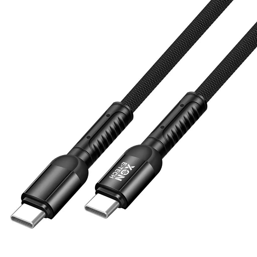 Кабель XON SmartCable Type-C - Type-C PD 65W 1м MaxCharge (SC202C6W1B 3555) Чорний - фото 2